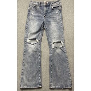 Freckled Poppy Risen Jeans Womens 11/30 Blue Distressed